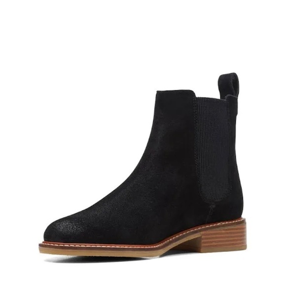 Clarks Shoes - NEW Clarks, Leather Cologne ARL02 Black Suede Boots (26174768)